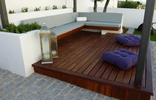 Espacio chillout de jardín